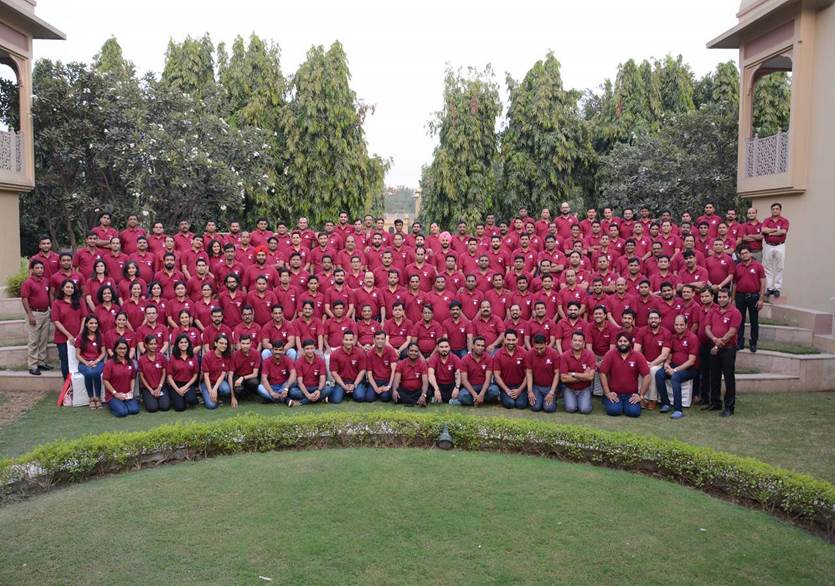 A Small part of our Huge Team of 400+ employees