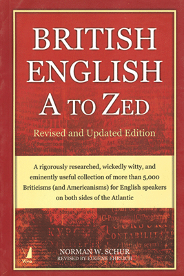 British English A to Zed