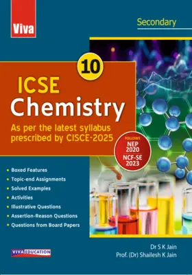 ICSE Chemistry, 2024 Edition Book-10